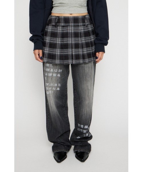 LAGUA GEM（ラグアジェム） スカート CHECK PLEATS 2PIECE スカート