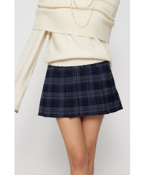 LAGUA GEM（ラグアジェム） スカート CHECK PLEATS 2PIECE スカート