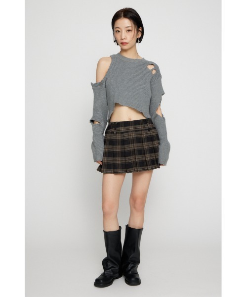 LAGUA GEM（ラグアジェム） スカート CHECK PLEATS 2PIECE スカート