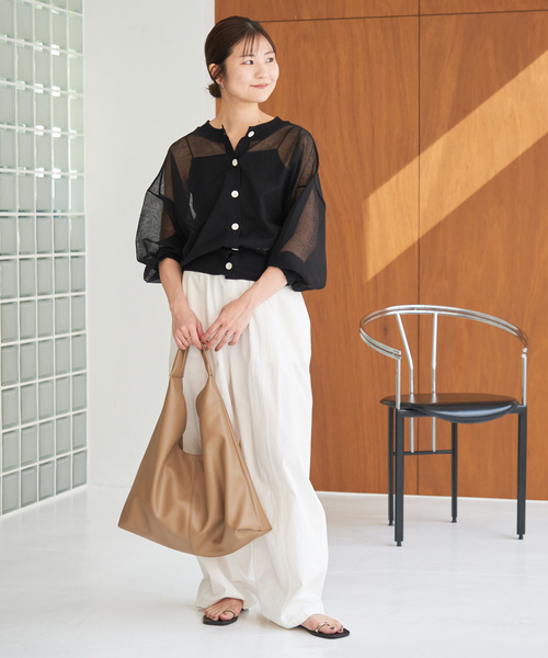 SLOBE IENA（スローブイエナ） ニットカーディガン FREE ブラック