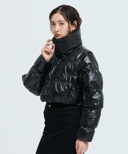 adidas original　クロップド丈ダウン（ショート丈） adidas（アディダス） ダウンコート ダウンジャケット Essentials
