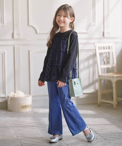 ta　キッズ服おまとめ 組曲（KUMIKYOKU） tシャツ 「150-160cm」スノウレースレイヤード