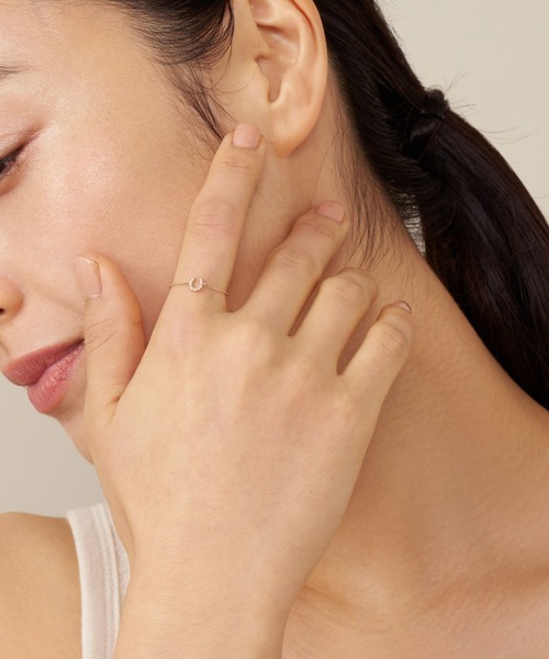 va vendome aoyama 指輪 リング K10ゴールド ダイヤモンド チェーン