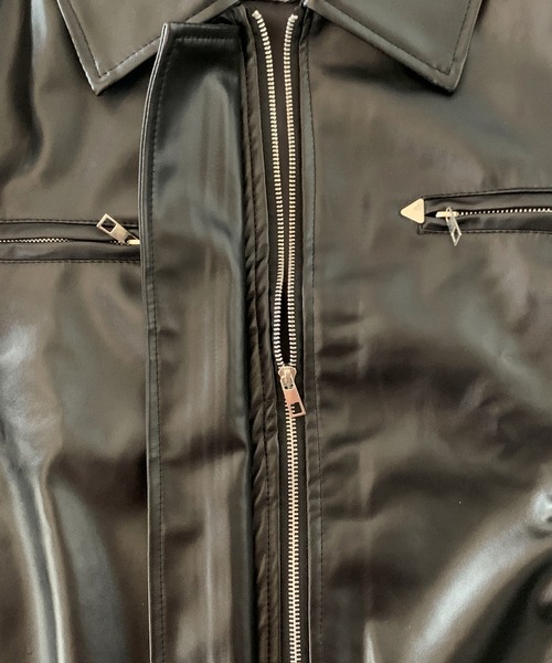 link lot ブルゾン アウター 「25年秋冬新作」PUビッグシルエット