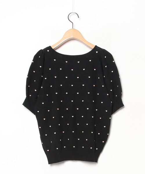 「CALNAMUR」 半袖ニット FREE ブラック レディース_画像2