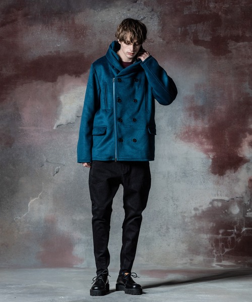 「glamb」 ピーコート S ブルー メンズ_画像4