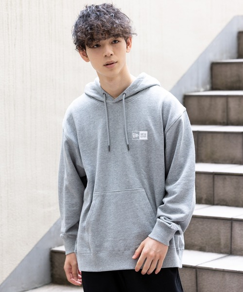 ニューエラ◆デカロゴ プルオーバー パーカー グレー XLサイズ NEW ERA（ニューエラ） プルオーバーパーカー L グレー メンズ