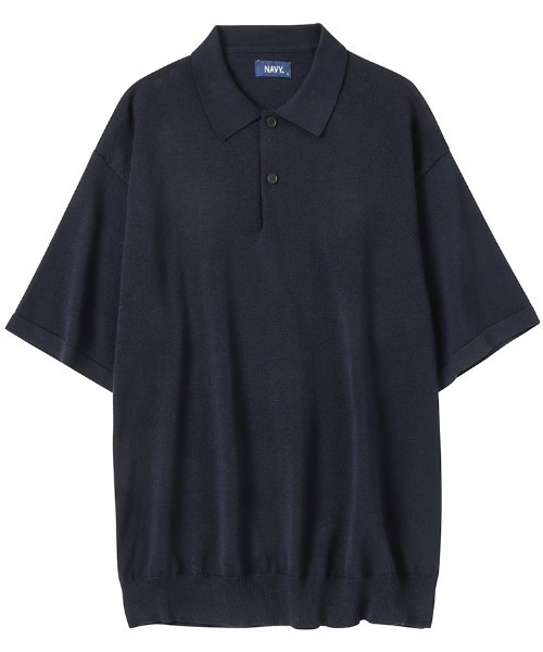 「NAVY」 半袖ポロシャツ M カーキ メンズ_画像7