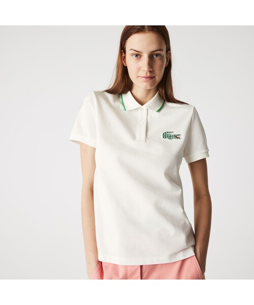 LACOSTE（ラコステ） 半袖ポロシャツ 36 ホワイト レディース