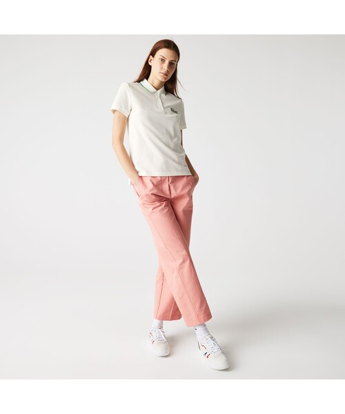 LACOSTE（ラコステ） 半袖ポロシャツ 36 ホワイト レディース