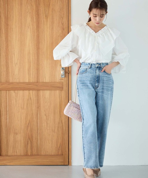 「fifth」 長袖ブラウス M ブルー レディース_画像8