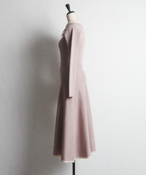 「tocco closet」 ニットワンピース M ネイビー レディース_画像4