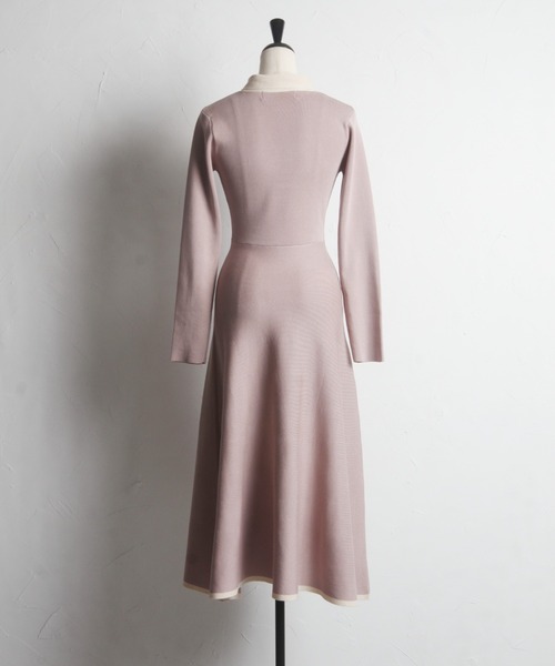 「tocco closet」 ニットワンピース M ネイビー レディース_画像5