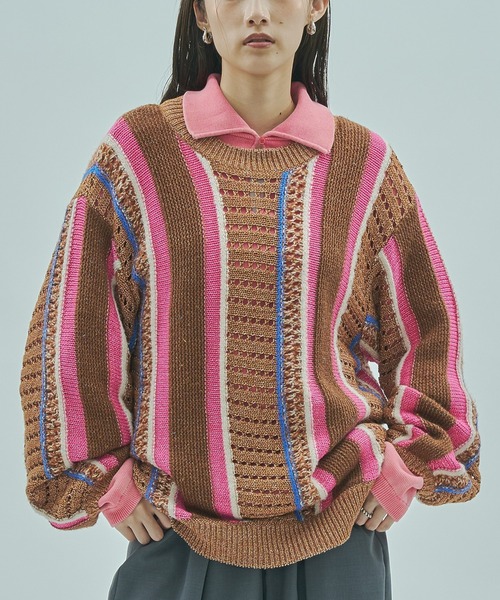 ROSE BUD（ローズバッド） ニット セーター (GENE HEAVENS)MULTI COLOR