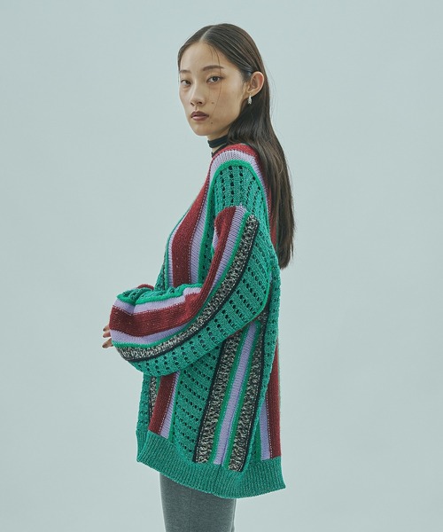 年始特価！ROSEBUD民族柄 長袖ニット セットアップ ROSE BUD（ローズバッド） ニット セーター (GENE HEAVENS)MULTI COLOR