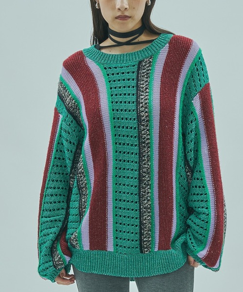 ROSE BUD（ローズバッド） ニット セーター (GENE HEAVENS)MULTI COLOR