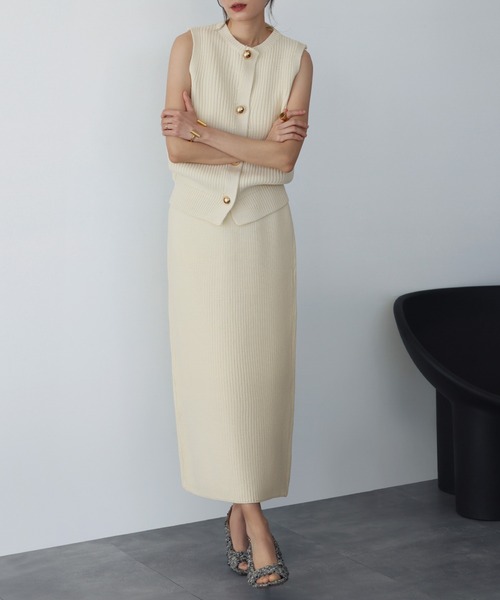 「ELFRANK」 セットアップ FREE オフホワイト レディース_画像2