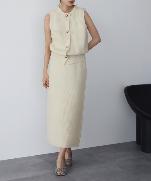 「ELFRANK」 セットアップ FREE オフホワイト レディース_画像6