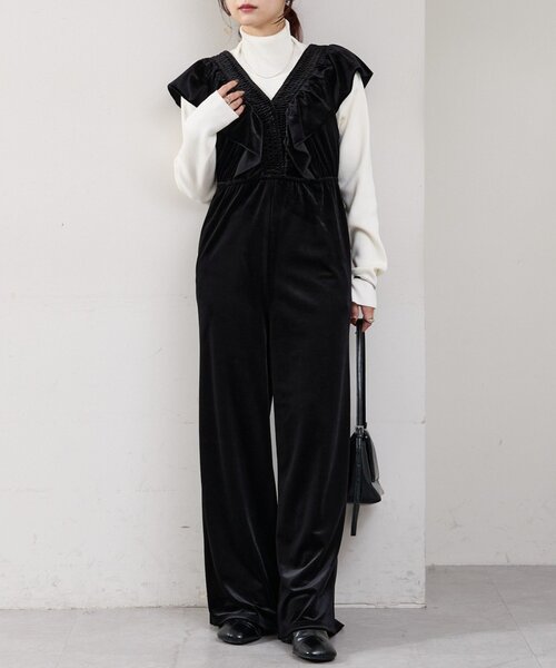 サロペット・オーバーオール・オールインワン myl my jumpsuit mil（ミル） サロペット オーバーオール フリルデザイン