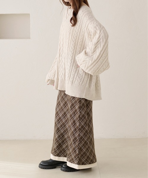 MURUA レースアップケーブルニット ベージュ 新品未使用 apres jour（アプレジュール） ニット セーター 「apres jour clair
