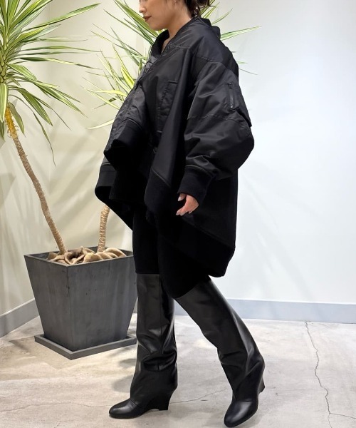 LE PHIL（ル フィル） ma1 ma-1 中綿リブキルティングジャケット