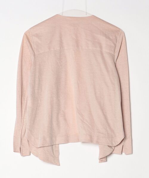 「GOUT COMMUN」 ノーカラージャケット 38 ベージュ レディース_画像2