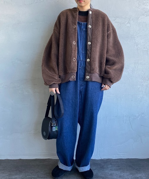 THE SHINZONE ネイビー ノーカラージャケット THE SHINZONE（ザ シンゾーン） ノーカラージャケット 0 キナリ