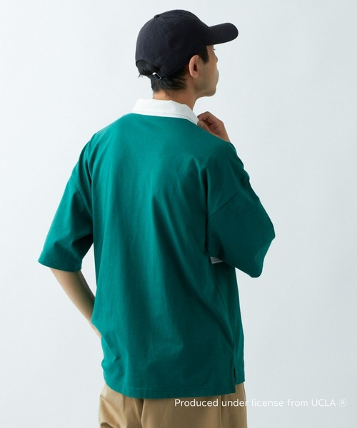 「UCLA」 半袖ポロシャツ LARGE グリーン メンズ_画像3