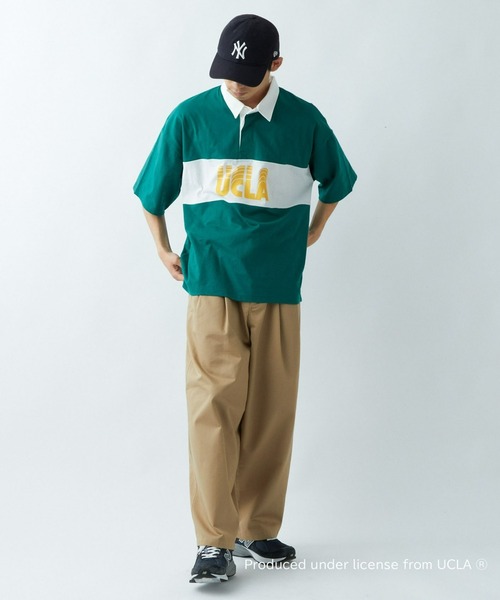 「UCLA」 半袖ポロシャツ LARGE グリーン メンズ_画像5