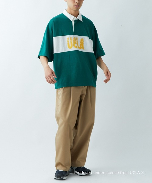 「UCLA」 半袖ポロシャツ LARGE グリーン メンズ_画像6