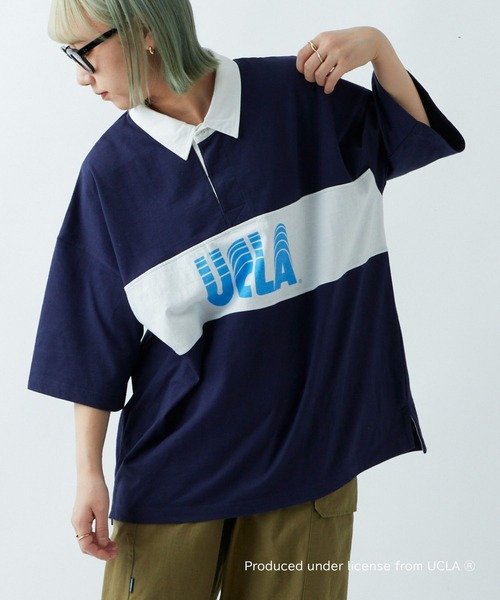「UCLA」 半袖ポロシャツ LARGE グリーン メンズ_画像9