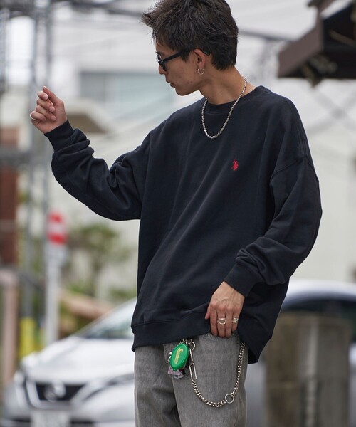 [FREAK'S STORE] тренировочный cut and sewn SMALL "теплый" белый мужской 