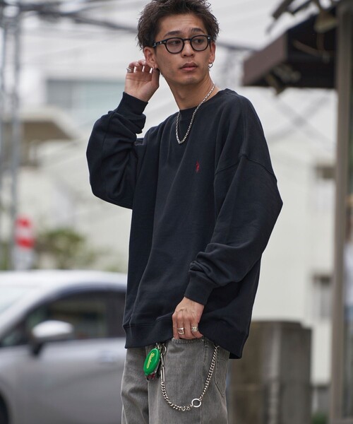 [FREAK'S STORE] тренировочный cut and sewn SMALL "теплый" белый мужской 