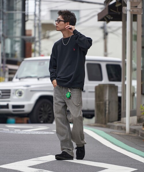 [FREAK'S STORE] тренировочный cut and sewn SMALL "теплый" белый мужской 