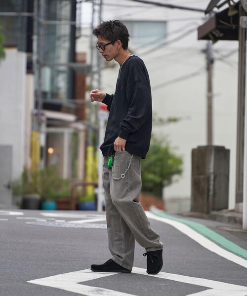 [FREAK'S STORE] тренировочный cut and sewn SMALL "теплый" белый мужской 