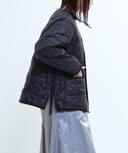 TAION（タイオン） キルティングブルゾン SMALL ブラック レディース