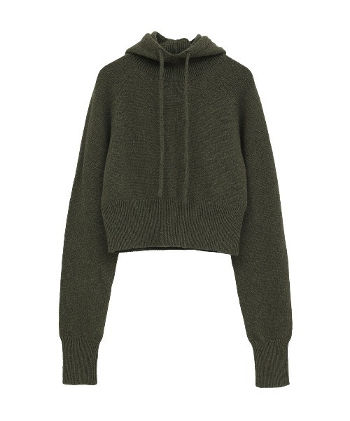 CLANE（クラネ） ニット セーター SHORT KNIT HOODIE レディース