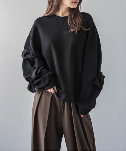 「SUGAR BISKET」 「La-gemme」長袖カットソー フリー ブラック レディース_画像3