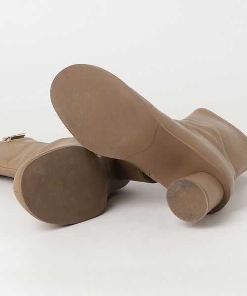 「LE TALON」 ショートブーツ S ベージュ レディース_画像3