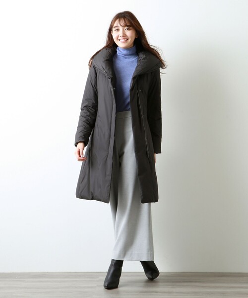 AMACA（アマカ） ダウンコート 38 ブラック レディース : ZOZOTOWN