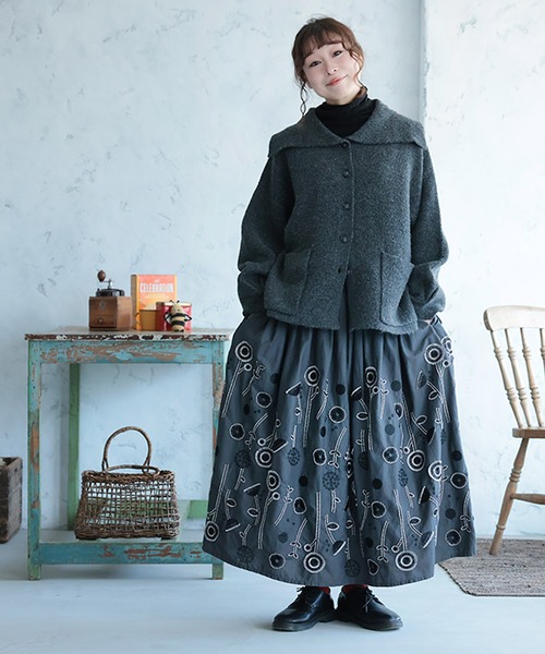 soulberry（ソウルベリー） スカート 草花ワルツの刺繍スカート