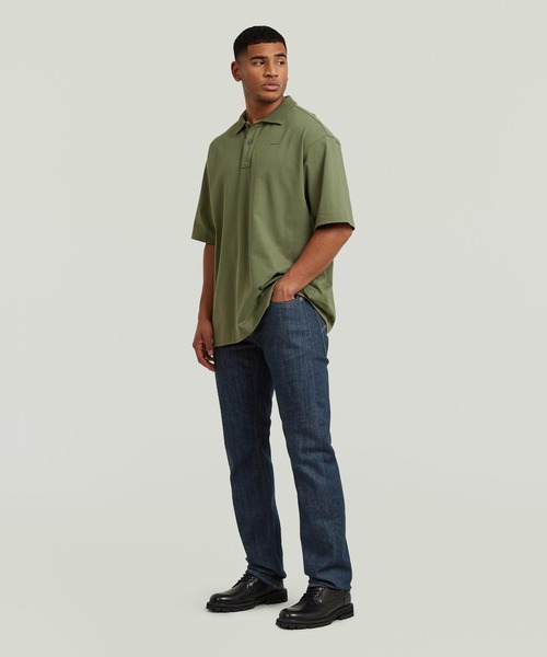 G-STAR RAW ポロシャツ 半袖 Loose Polo/ガーメントウォッシュワン