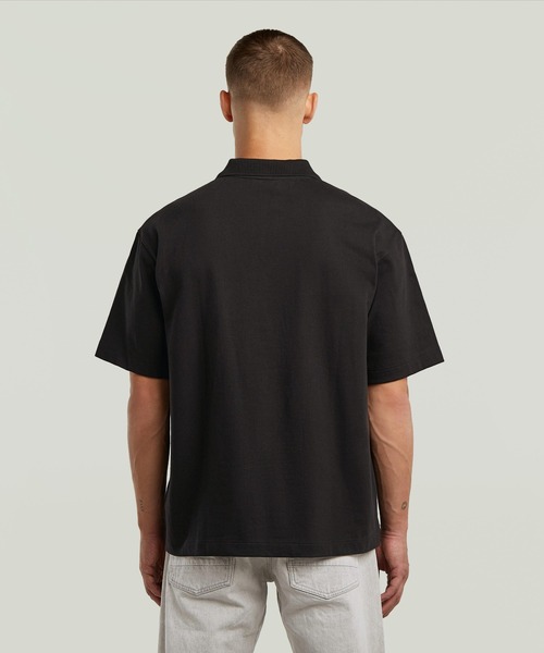 G-STAR RAW ポロシャツ 半袖 Loose Polo/ガーメントウォッシュワン
