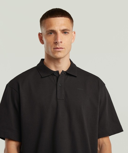 G*w様 ARTS＆SCIENCE 黒 半袖ポロシャツ サイズ １ G-STAR RAW ポロシャツ 半袖 Loose Polo/ガーメントウォッシュワン