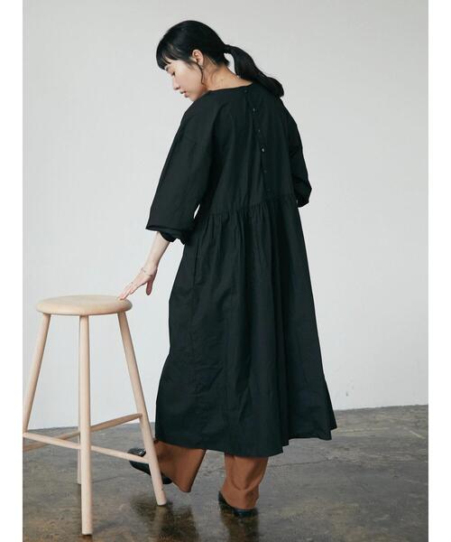 「CRAFT STANDARD BOUTIQUE」 長袖ワンピース FREE ブラック レディース_画像5