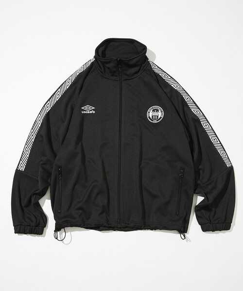 B*様 美品 umbro アンブロ originフェイクレザー ジャージ M 黒 umbro（アンブロ） ジャージブルゾン MEDIUM ブラック メンズ