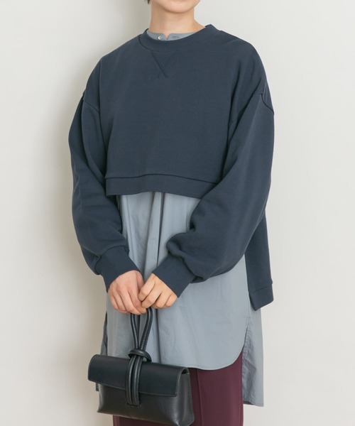 「UR Lab.」 スウェットカットソー FREE グレー レディース_画像2