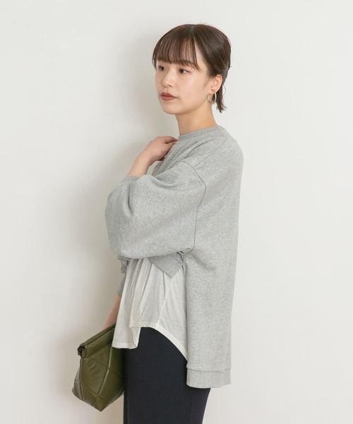 「UR Lab.」 スウェットカットソー FREE グレー レディース_画像5