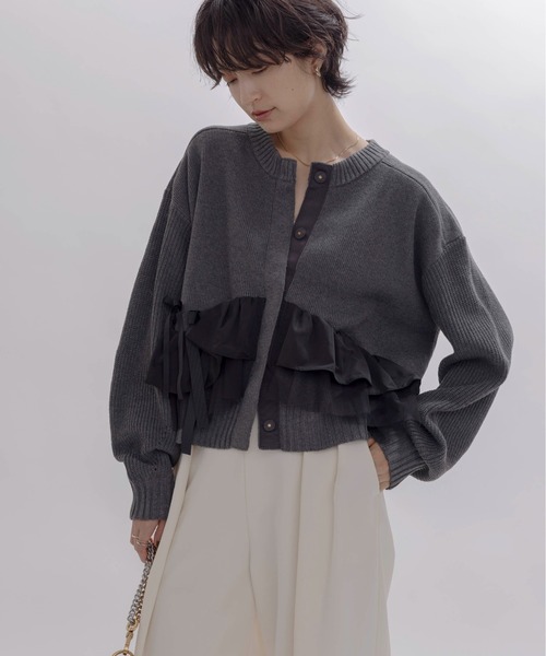 Eimee Law（エイミーロウ） カーディガン FREE チャコールグレー