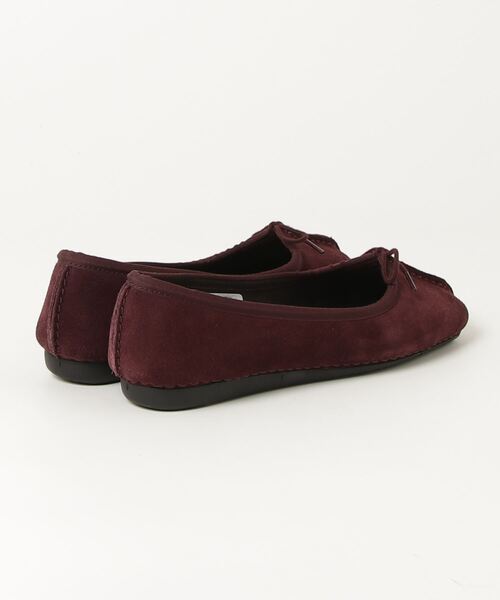 Clarks（クラークス） バレエシューズ - ワインレッド レディース
